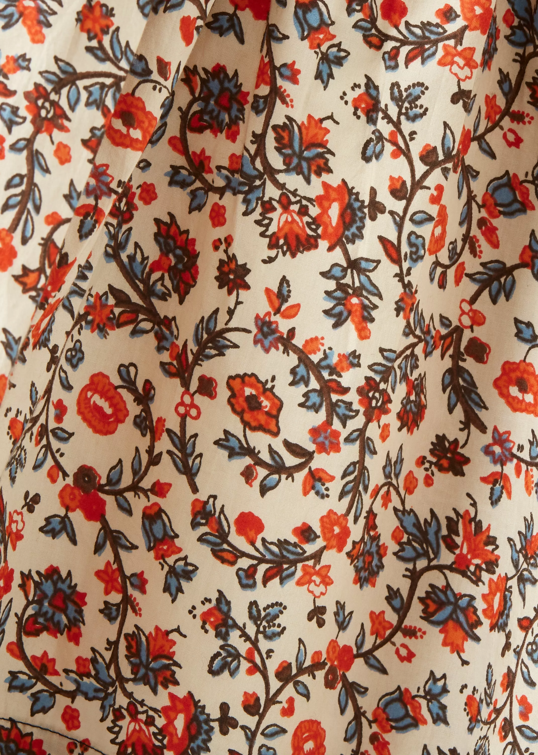 Tops-CARAMEL Madison Girl Blouse Cream Floral