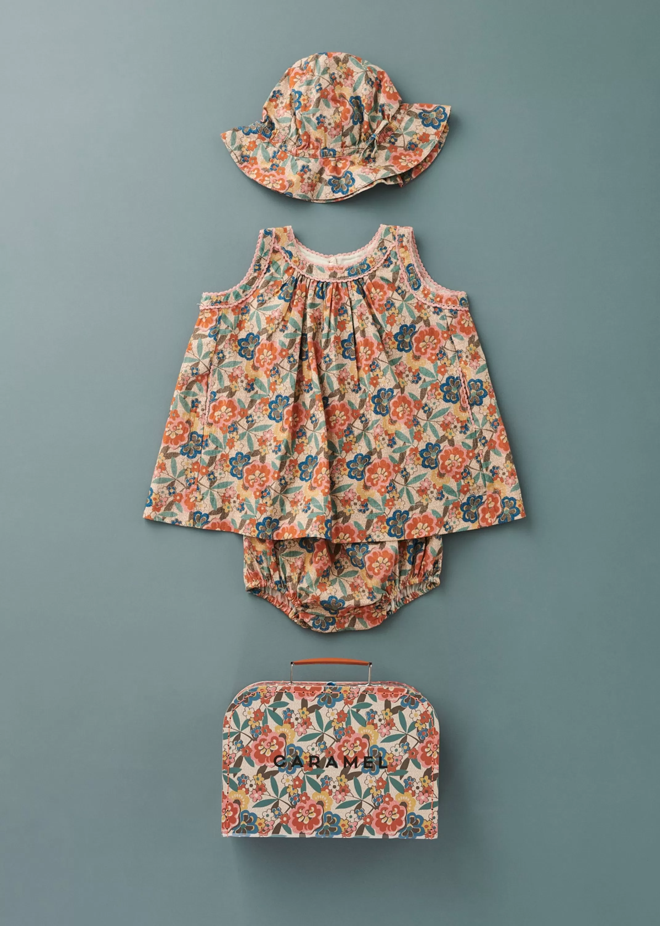 Accessories-CARAMEL Small Suitcase - Vintage Floral